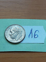 Usa 10 cent dime 1998 / d, franklin d. Roosevelt, copper-nickel 16