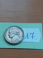 Usa 5 cents 1963 / d, thomas jefferson, copper-nickel 17