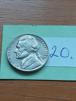 Usa 5 cents 1981 / p, thomas jefferson, copper-nickel 20