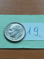 USA 10 CENT DIME 1973 / D,   Franklin D. Roosevelt, Réz-nikkel  19