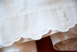 Old embroidered bed linen 227 x 137