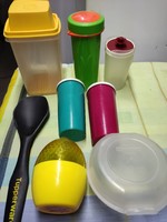 Tupperware used kitchen set and more.