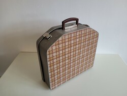 Régi retro NDK kemping bőrönd mid century DDR kempingtáska