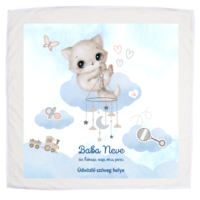 Baby things - unique design (blanket, pillow, bib, plate)