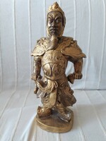 KELETI, ÁZSIAI HARCOS, NAGYMÉRETŰ SZOBOR HIBÁTLAN, 37 CM, 2 KG