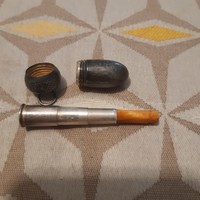 Acorn pendant with an assembled cigarette holder