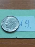 USA 10 CENT DIME 1968   Franklin D. Roosevelt, Réz-nikkel  19