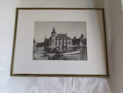 Vajdahunyad vár - Budapest - régi fotóról nagyítás - retro kép