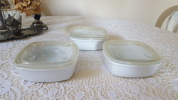 Egymásba rakható aromazárós kerámia tároló 3 db.