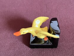 Art deco ceramic duck mini bookend