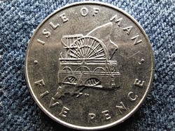 Man-sziget II. Erzsébet 5 penny 1978 PM (id60606)