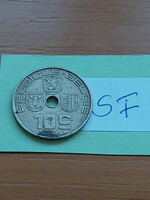 Belgium belgique - belgie 10 centimes 1938 nickel-brass, iii. King Leopold sf