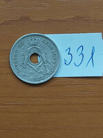 Belgium belgie 5 cemtimes 1922 copper-nickel, i. King Albert 331