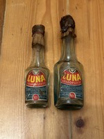 Domestic luna salt and pepper spirit bottle with label 2 pcs