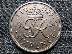 England vi. George (1936-1952) 6 pence 1950 (id36824)