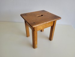 Old retro small-sized wooden stool children's seat chair