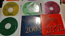 Hungarian post office and stamp duty catalog on CD from 2002 to 2011