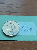 Turkey 10 kurus 2006 copper-zinc-nickel sg