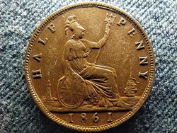 Victoria of England (1837-1901) 1/2 penny 1861 (id60696)