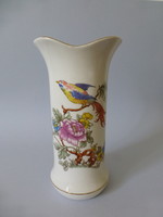 Beautiful bird of paradise vase, marked Anita