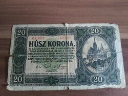 20 Korona, 1920, no period between serial numbers, 2a 061