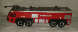 Pompiers reptéri tűzoltó modell autó ( Fém és plasztik )