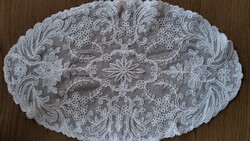 A beautiful tablecloth made of green lace