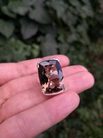 Beautiful smoky quartz silver ring