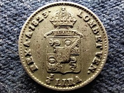 Lombard-Velencei Királyság I. Ferenc (1815-1835) .600 Ezüst 1/4 lira 1823 M  (id78734)