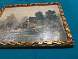 Painting in antique picture frame 1..