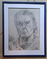 Vén Emil egyedi grafika .Keret ész paszpartúra nélkül Mérete:30x40 cm.