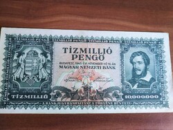 Ten million pengő, 1945, serial number o 154