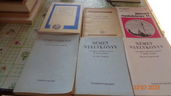 Német nyelvkönyvek,  tankönyvek , 6 db