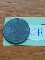 Denmark 5 cents 1942 zinc, x. King Kerestély (cristian) sh