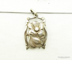 Art Nouveau silver necklace