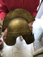 Spártai sisak rézből, min. 150 éves ritkaság, lakberendezéshez.8511