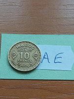 MAROKKÓ Francia Protektorátus 10 FRANK 1371 (1952) vörösréz-alumínium-nikkel  #AE