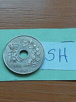 Denmark 25 öre 1968 copper-nickel, ix. King Frederick sh