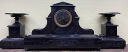 Antique fireplace clock set with working mechanism from HUF 1
