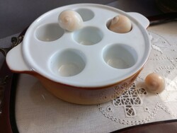 Snail cooker ceramic bowl, dish