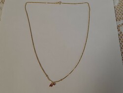 HUF 1 fabulous 14k gold ruby necklaces