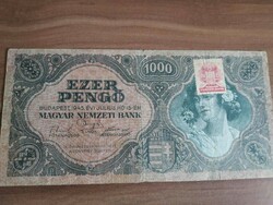 1000 Pengő, dezma stamp, 1945, f 201