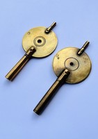 Two biedermeier, empire clock keys