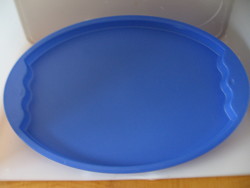 Kék Tupperware új hullám tálca