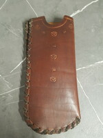 Old leather glasses case