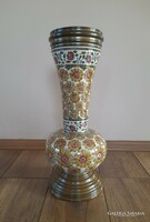 Antik Zsolnay szegfű mintás nagy váza