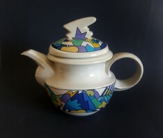 Dorothy Hafner pop-art/postmodern teapot rosenthal studio line 1980's, rare