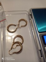 Gold 14k hoop earrings 2 pcs available