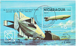 Nicaragua airmail block 1984