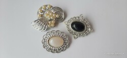 Retro 70s 3-piece brooch in one